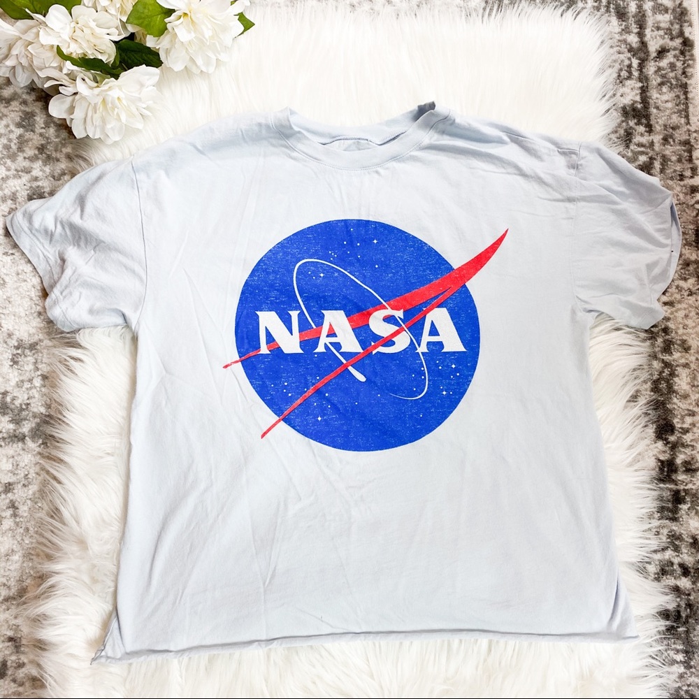 Soft NASA Space Light Blue T Shirt